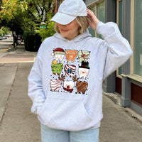 Humorous Holiday Teeth Graphic Hooded Sweatshirt, Christmas Dental Hoodie, Adorable Dentist Pullover, Dental Assistant Hygienist Xmas Sweatshirt