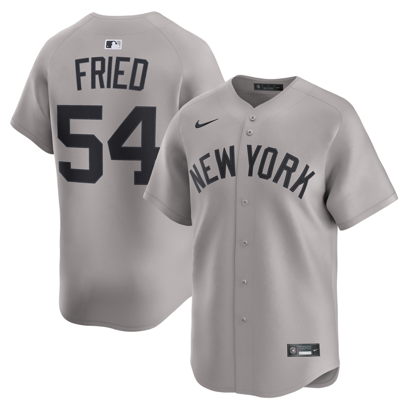 New York Yankees Max Fried Gray Road Limited Player Jersey