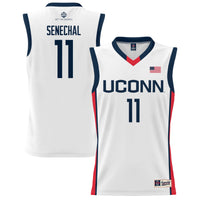 Lou Lopez-Senechal UConn Huskies Lightweight Basketball Alumni Jersey - White