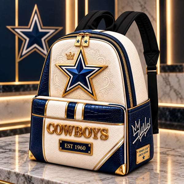 DAL Star Club - Ivory and Navy Heritage Backpack - main