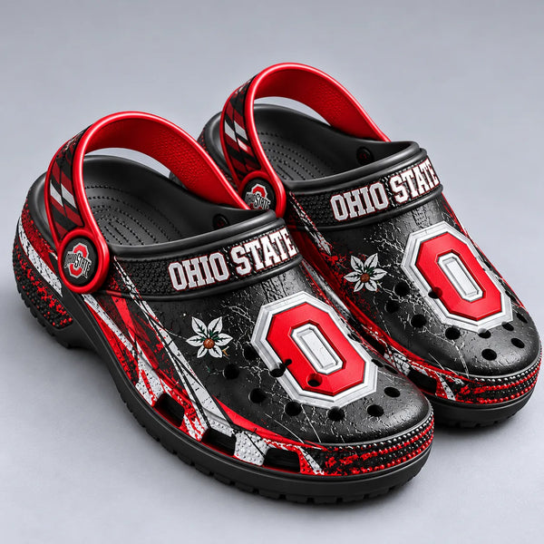 OSU Scarlet Study - Block O, Grit and Graphic Contrast - main