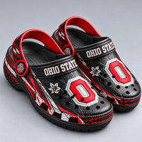 OSU Scarlet Study - Block O, Grit and Graphic Contrast