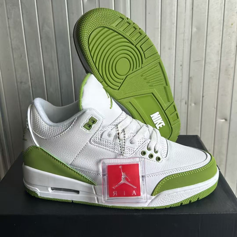 Mid Top Sneakers, White Green Colorway, Lace Up Design, Casual Gift for Sneaker Fans