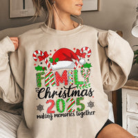 Making Memories Together Crewneck, Family Christmas 2025 Sweatshirt, Matching Xmas Holiday Sweater, Comfy Winter Family Party Present