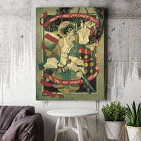 LGBTQ Yule Holiday Wall Art, Winter Solstice Gay and Bright Canvas Print, Pagan Christmas Canvas Decor Digital Download Printable