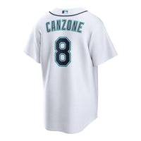 Seattle Mariners Dominic Canzone White Home Replica Jersey