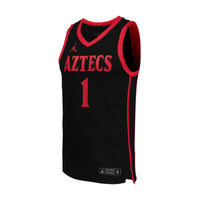 #1 Black San Diego State Aztecs Replica Basketball Jersey
