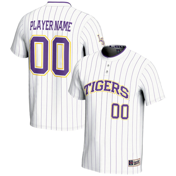 LSU Tigers NIL Pick-A-Player Lightweight Softball Jersey - White