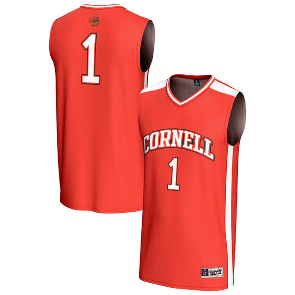 #1 Cornell Big Red Lightweight Collegiate Basketball Fashion Jersey - Red