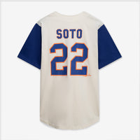 New York Mets Cream/Royal Big & Tall Two-Color Fashion Jersey