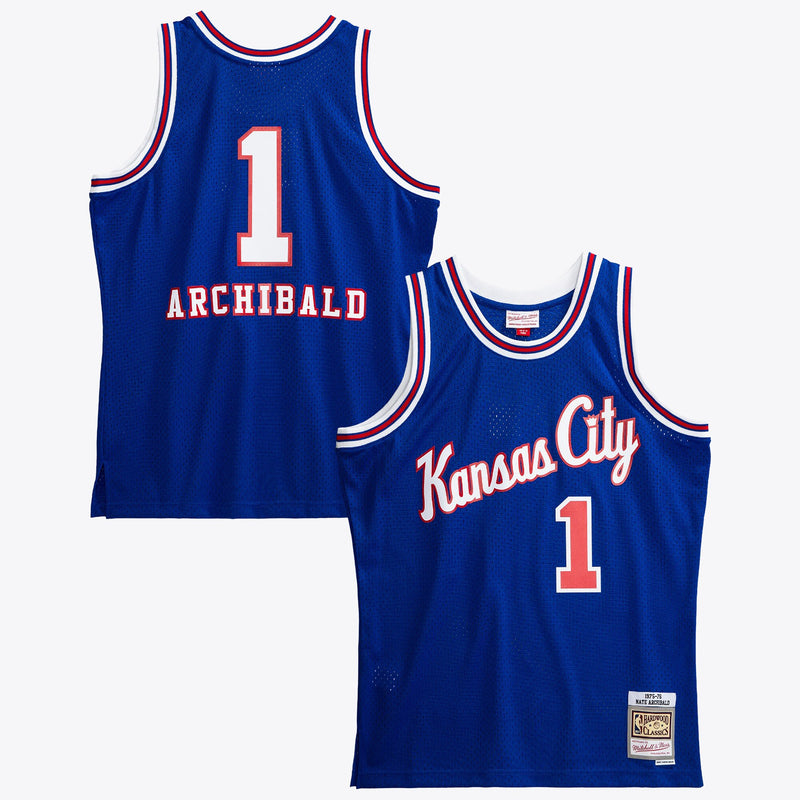 Kansas City Kings Nate Archibald 1975 Swingman Authentic Jersey - Royal Blue