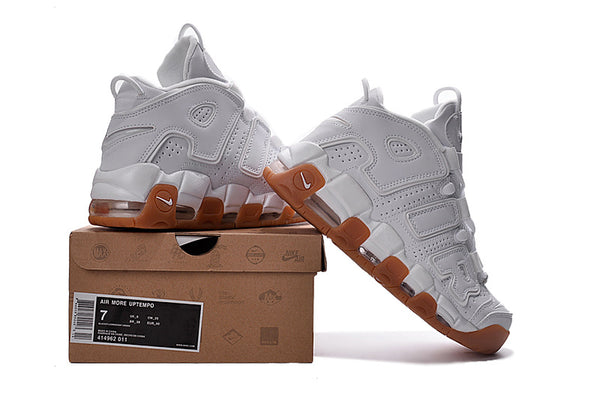 Sneakers, White Brown Colorway, Lace Up Design, Casual Gift for Sneaker Fans