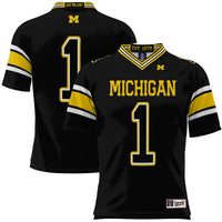 #1 Michigan Wolverines Football Jersey - Black