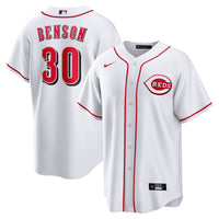 Cincinnati Reds Will Benson White Home Replica Jersey
