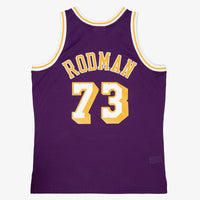 Los Angeles Lakers Dennis Rodman 1998 Road Authentic Jersey - Purple