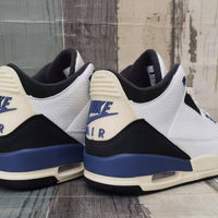 Low Top Sneakers, Blue White Gray Colorway, Lace Up Design, Casual Gift for Sneaker Fans