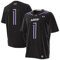 #1 Northwestern Wildcats Alternate Replica Football Jersey - Black