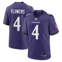 Baltimore Ravens Zay Flowers Purple Team Game Jersey