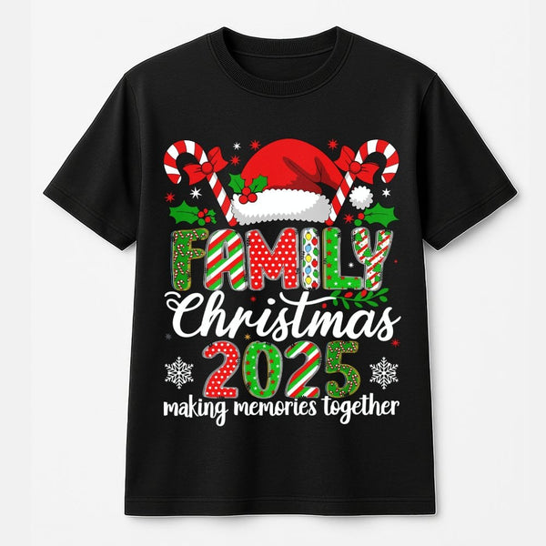 Making Memories Together Shirt, Family Christmas 2025 T-Shirt, Matching Holiday Family Tee, Xmas Photo Group T-Shirt, Christm