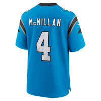 Carolina Panthers Tetairoa McMillan Blue Alternate Game Jersey