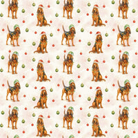Twinkle Lights Hound Gift Wrap, Bloodhound Christmas Wrapping Paper, Festive Bloodhound Wrapping Paper, Dog Lover Holiday Gift Wrap
