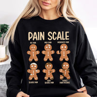Humorous Nurse Holiday Sweatshirt, Pain Scale Gingerbread Christmas Sweatshirt, Medical Healthcare Xmas Sweatshirt, Hospital Crewneck, RN Present