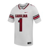 #1 South Carolina Gamecocks Road Replica Football Jersey - White