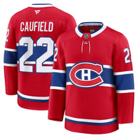 Montreal Canadiens Cole Caufield Red Home Premium Jersey