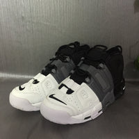 Basketball Shoes, White Black Gray Colorway, Gradient Colorway, Lettering Design, Lace Up Design, Casual Gift for Shoe Lovers