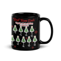 Custom Christmas Tree Office Mug, Best Team Ever Personalized Ceramic Mug, Coworker Holiday Coffee Cup, Appreciation Mug Present