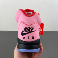 Low Top Sneakers, Pink Colorway, Leather Footwear, Lace Up Design, Casual Gift for Sneaker Fans