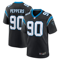 Carolina Panthers Julius Peppers Black Retired Player Game Jersey