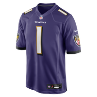 Baltimore Ravens Number 1 Dad Purple Game Jersey
