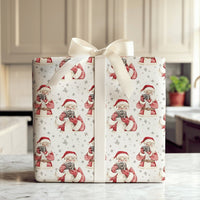 Vintage Camera Christmas Gift Wrap, Photographer Santa Wrapping Paper, Photography Holiday Wrapping Paper, Photo Lover Wrapping Paper Roll