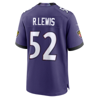 Baltimore Ravens Ray Lewis Purple Team Retired Player Game Jersey