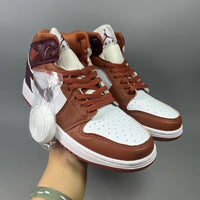 High Top Sneakers, Red Colorway, Lace Up Design, Casual Gift for Sneaker Fans