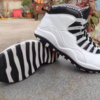 High Top Sneakers, White Black Colorway, Lace Up Design, Casual Gift for Sneaker Fans
