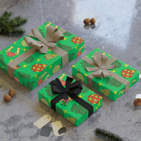 Festive Country Christmas Gift Wrap, Western Cowboy Reindeer Wrapping Paper, Retro Rodeo Holiday Wrapping Paper, Rustic Winter Gift Wrap