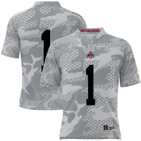 #1 Ohio State Buckeyes Camo Football Jersey - Gray