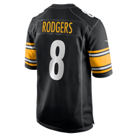 Pittsburgh Steelers Aaron Rodgers Black Game Jersey