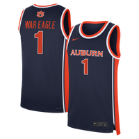 Navy Auburn Tigers #1 Road War Eagle Replica Basketball Jersey