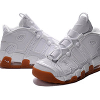 Sneakers, White Brown Colorway, Lace Up Design, Casual Gift for Sneaker Fans
