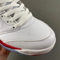 High Top Sneakers, White Black Red Colorway, Lace Up Design, Casual Gift for Sneaker Fans