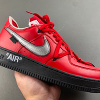 Low Top Sneakers, Black Red White Colorway, Lace Up Design, Casual Gift for Sneaker Fans
