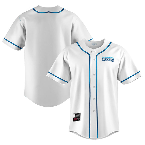 Mid Michigan College Lightweight Baseball Jersey - White
