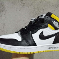 Sneakers, Black Yellow Colorway, Lace Up Design, Casual Gift for Sneaker Fans