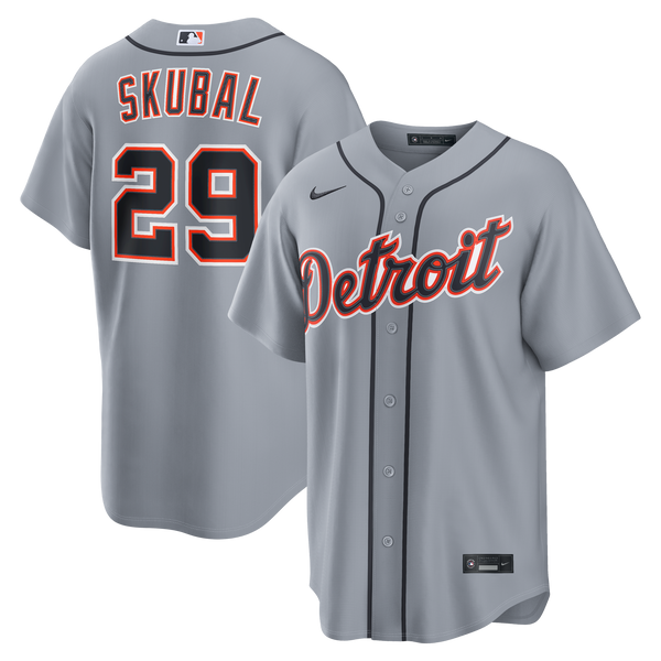 Detroit Tigers Tarik Skubal Gray Road Replica Jersey