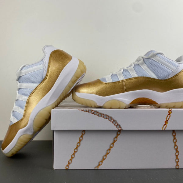 Low Top Sneakers, White Gold Colorway, Lace Up Design, Casual Gift for Sneaker Fans