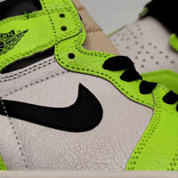 Sneakers, Neon Green Colorway, Lace Up Design, Casual Gift for Sneaker Fans