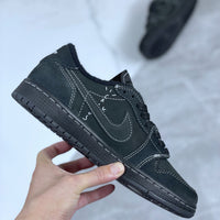 Low Top Sneakers, Black Colorway, Reverse Hook Design, Lace Up Design, Fleece Lined Design, Casual Gift for Sneaker Fans
